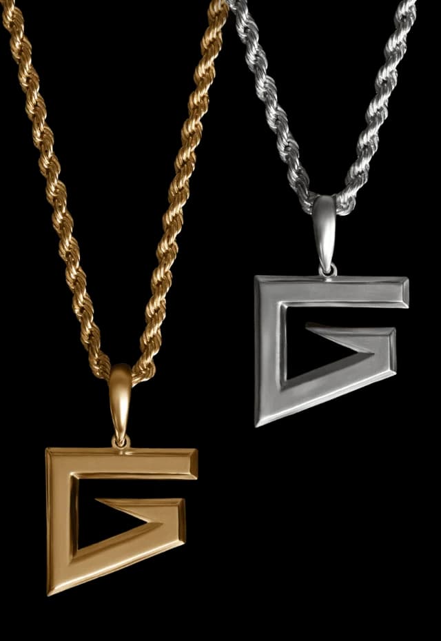 Top G Chain 925 Silver 18ct Gold